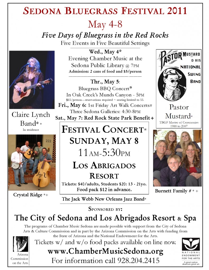El Portal Sedona Hotel Invites You to the 2011 Sedona Bluegrass Festival
